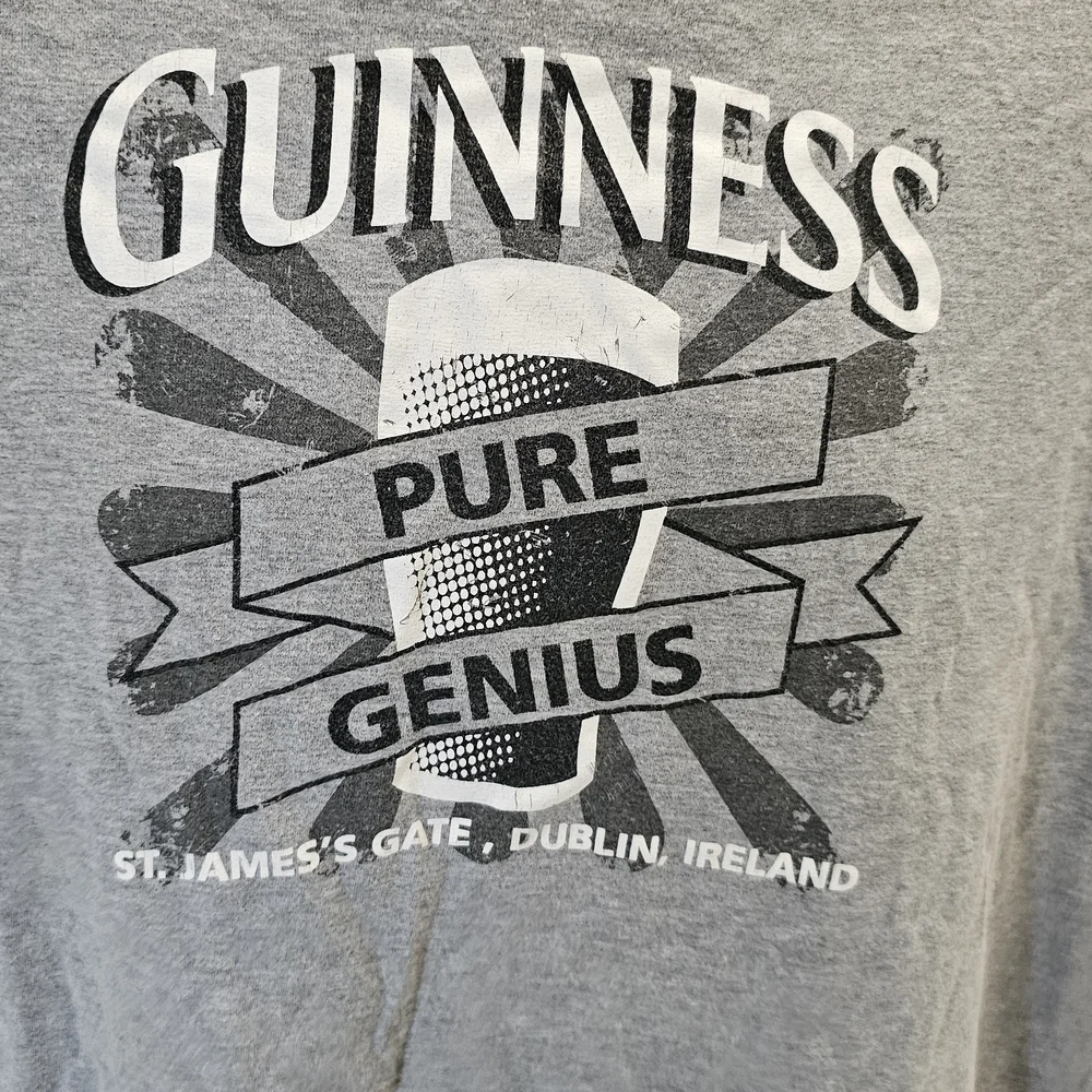 Guinness Pure Genius Gray Tee